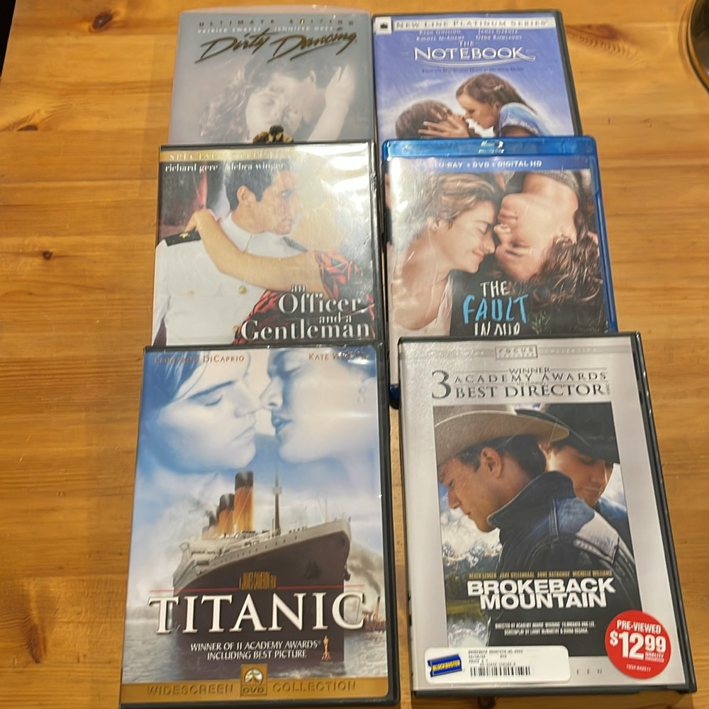 Romance & Love DVD Bundle • 6‑Movie Set • Romantic Drama & Comedy Collection